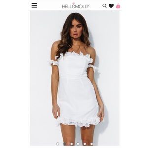White off the shoulder dress